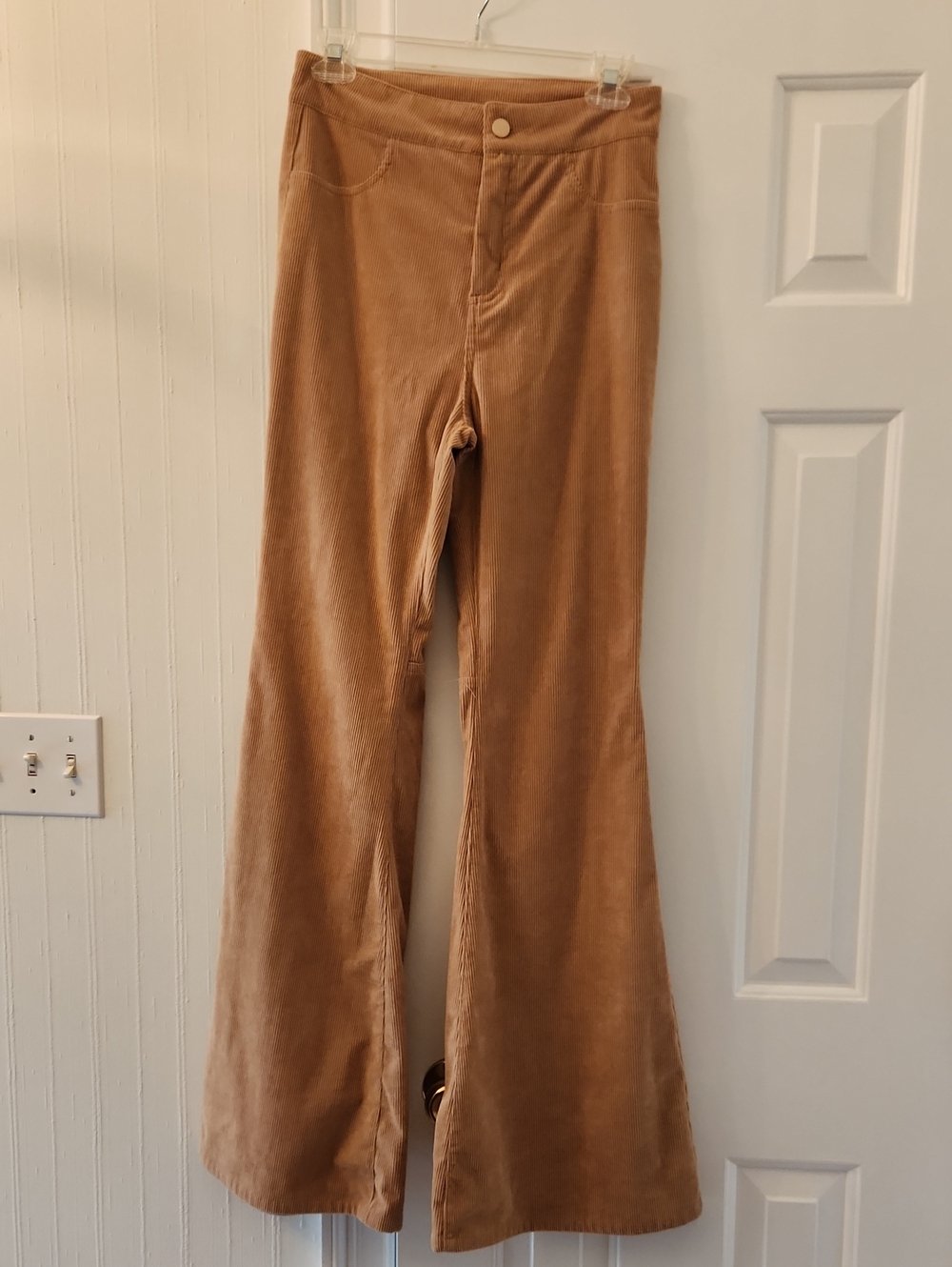 Flying Tomato Tan Corduroy Flared Pants